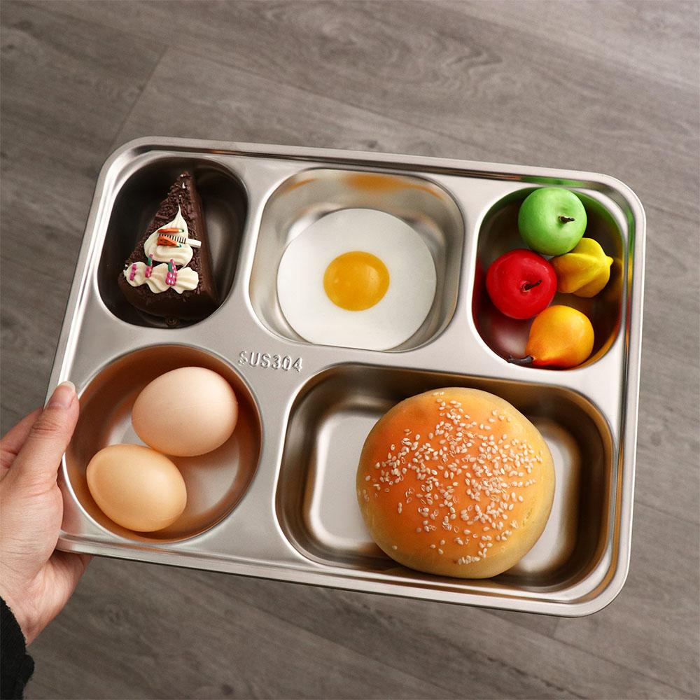 Food Platter Snacks - Прямоугольный поднос-тарелка из нержавеющей стали с