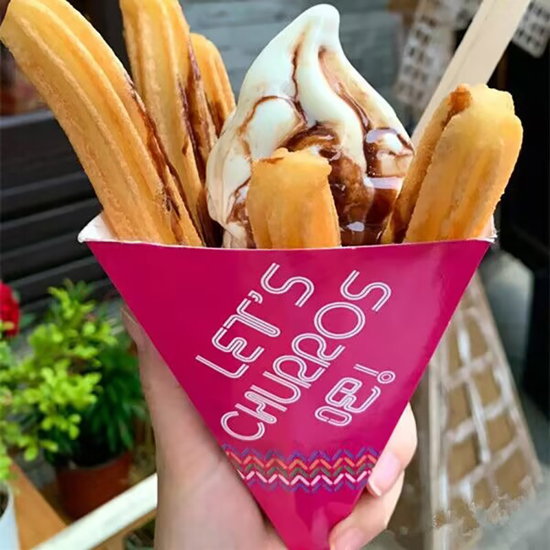 Food Snacks In Spanish - 100 шт. коробок для чуррос в