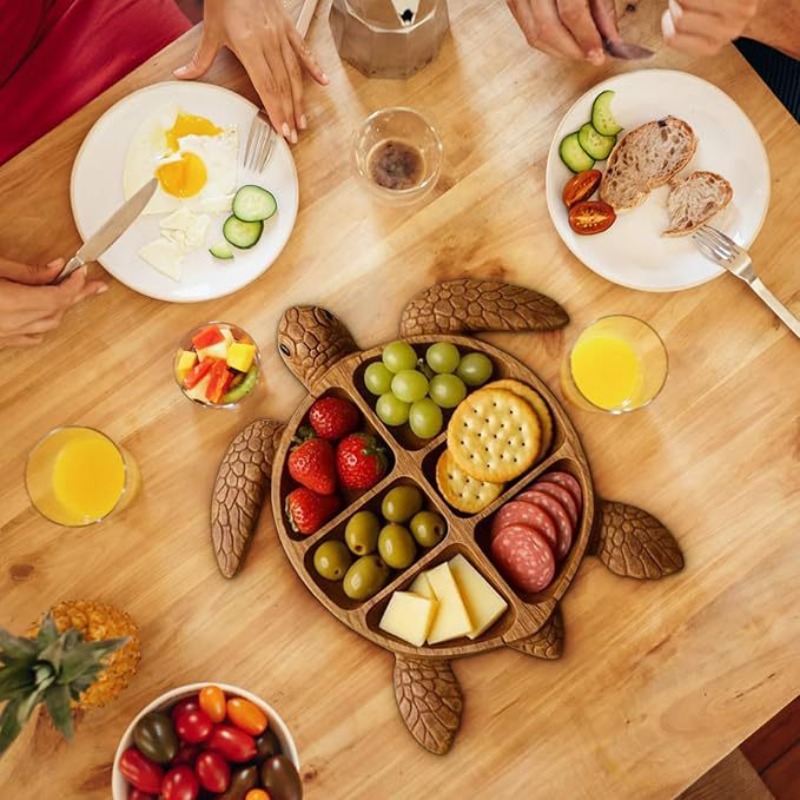 Food Platter Snacks - Деревянный сервировочный поднос в виде осьминога,