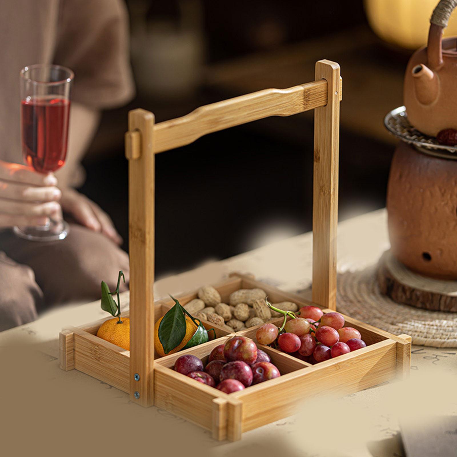 Food Platter Snacks - Поднос для бамбуковых орехов, секционный сервировочный
