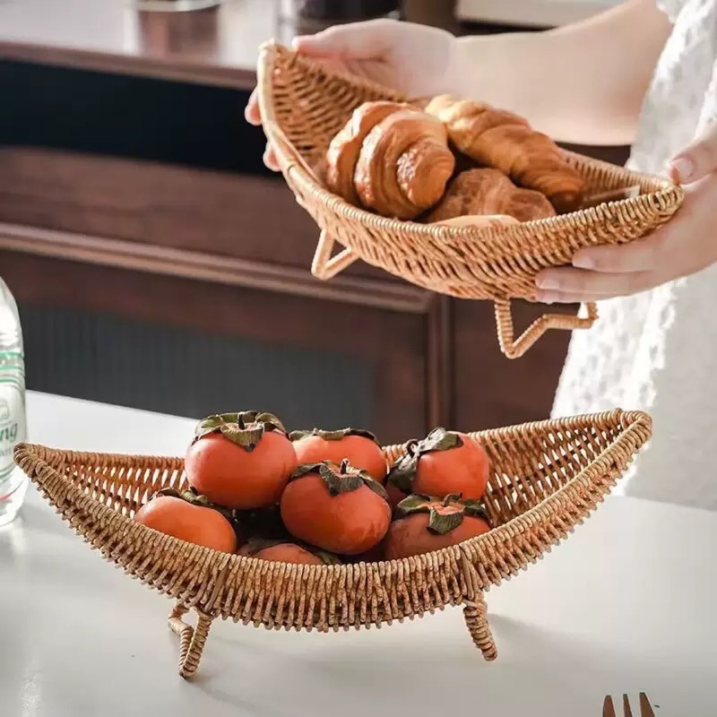 Food Platter Snacks - Креативная тарелка-полумесяц для фруктов и закусок,