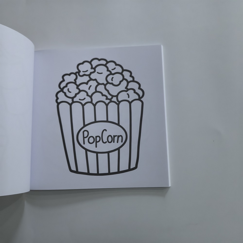 Книжка-раскраска для еды, напи – обзор и цена Food And Snacks Coloring Book Bold And Easy
