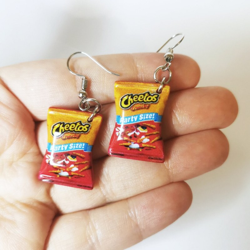 Забавные женские серьги в виде – обзор и цена Junk Food Snacks