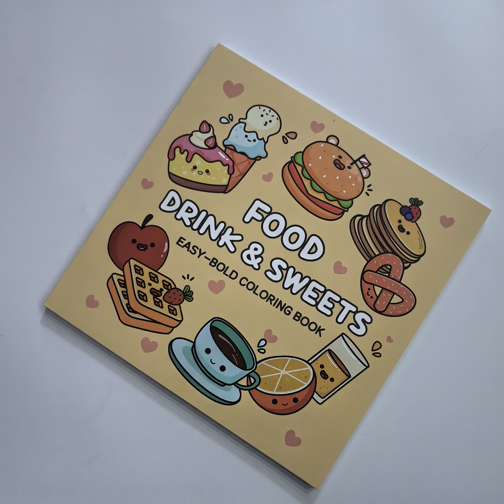 Еда Напитки и сладости Легко ж – обзор и цена Food And Snacks Coloring Book Bold And Easy