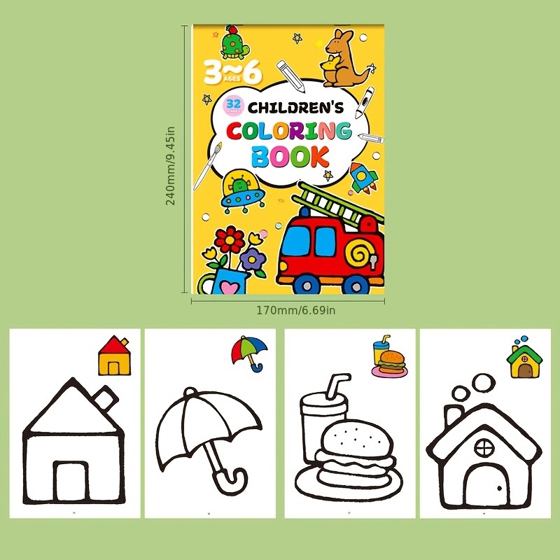 Детская книжка-раскраска с цве – обзор и цена Food And Snacks Coloring Book Bold And Easy