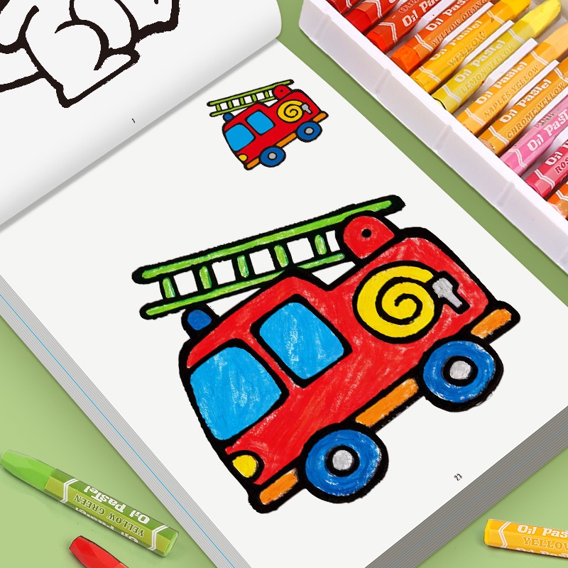 Детская книжка-раскраска с цве – обзор и цена Food And Snacks Coloring Book Bold And Easy