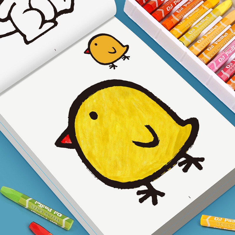Детская книжка-раскраска с цве – обзор и цена Food And Snacks Coloring Book Bold And Easy