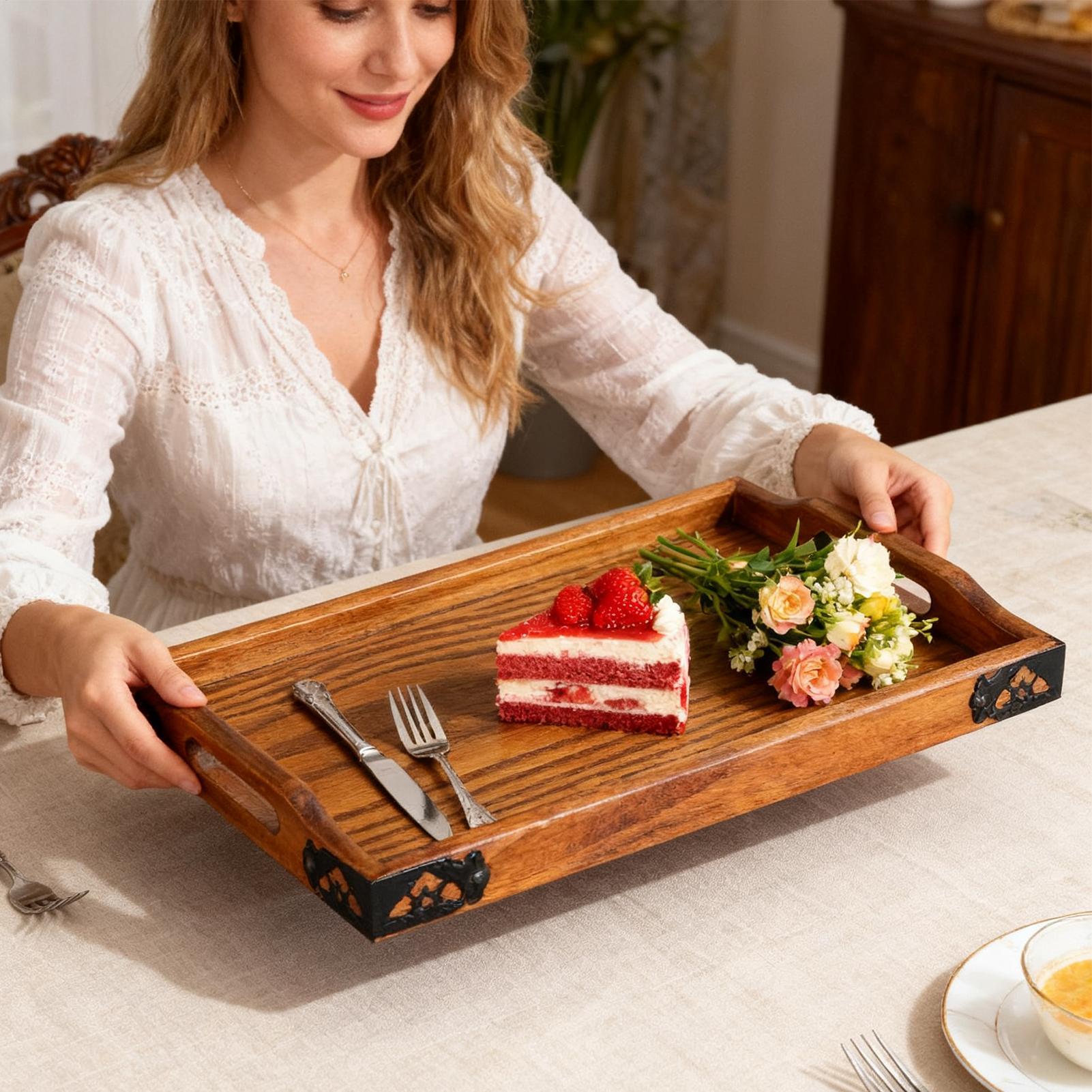 Деревянный сервировочный подно – обзор и цена Food Platter Snacks